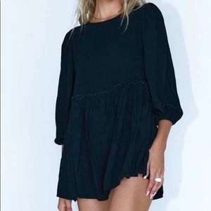princess polly black long sleeve romper